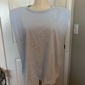 Revolve Clothing sz M Padded Shoulder Top